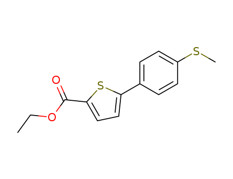 2-Thiophenecarboxylic acid, 5-[4-(methylthio)phenyl]-, ethyl ester(284493-78-3)