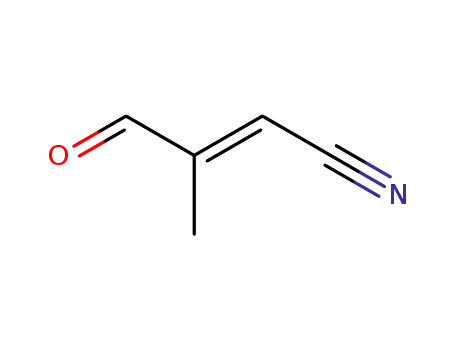 Molecular Structure of 78843-78-4 (2-Butenenitrile, 3-methyl-4-oxo-, (E)-)