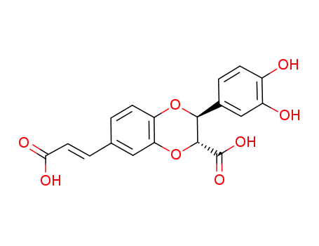 7-(2-carboxy-vinyl)-3-(3,4-dihydroxy-phenyl)-2,3-dihydro-benzo[1,4]dioxine-2-carboxylic acid