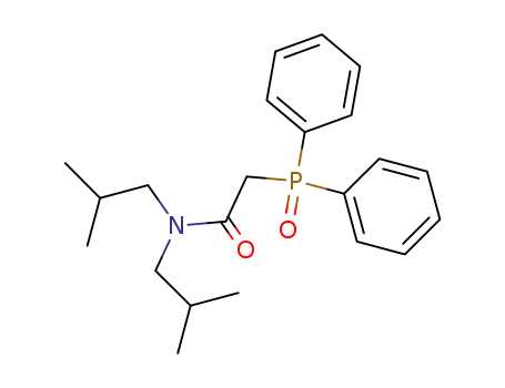 Molecular Structure of 97937-88-7 (Acetamide, 2-(diphenylphosphinyl)-N,N-bis(2-methylpropyl)-)