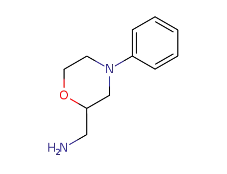 Molecular Structure of 112913-99-2 (C-(4-PHENYL-MORPHOLIN-2-YL)-METHYLAMINE)