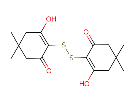 Molecular Structure of 78663-71-5 (2-Cyclohexen-1-one, 2,2'-dithiobis[3-hydroxy-5,5-dimethyl-)