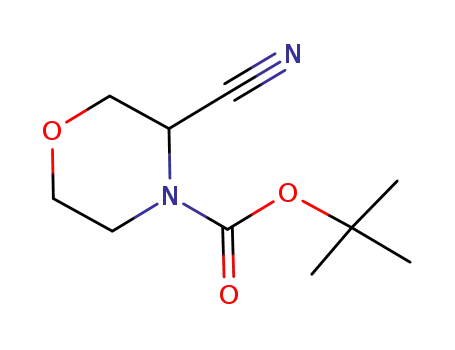 Molecular Structure of 518047-40-0 (tert-butyl 3-cyanomorpholine-4-carboxylate)