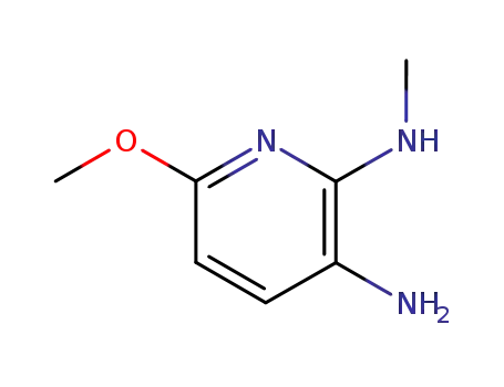Molecular Structure of 90817-34-8 (2-Methylamino-3-amino-6-methoxypyridine)