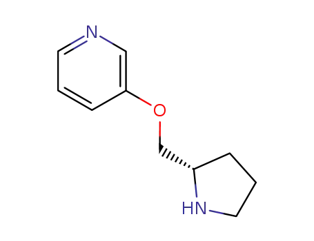 Molecular Structure of 161416-57-5 ((S)-3-(PYRROLIDIN-2-YLMETHOXY)PYRIDINE)