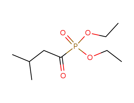 Molecular Structure of 19934-91-9 (Phosphonic acid, (3-methyl-1-oxobutyl)-, diethyl ester)