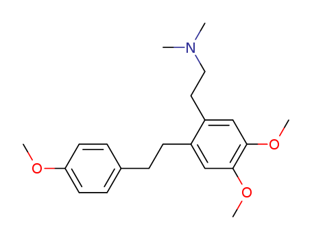 Molecular Structure of 102759-47-7 (Benzeneethanamine,4,5-dimethoxy-2-[2-(4-methoxyphenyl)ethyl]-N,N-dimethyl-)
