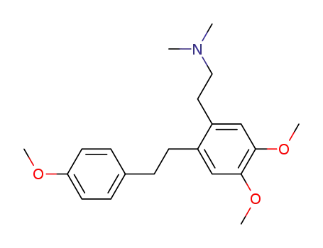 Molecular Structure of 102759-47-7 (Benzeneethanamine,4,5-dimethoxy-2-[2-(4-methoxyphenyl)ethyl]-N,N-dimethyl-)