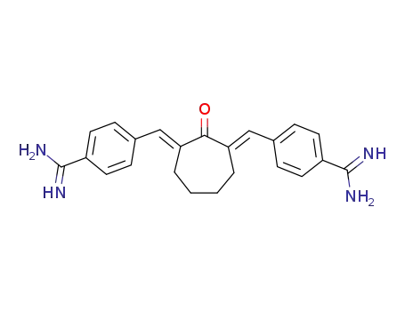 Benzenecarboximidamide,
4,4'-[(1E,3E)-(2-oxo-1,3-cycloheptanediylidene)dimethylidyne]bis-