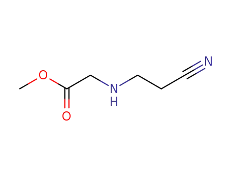 Molecular Structure of 44915-39-1 ((2-CYANO-ETHYLAMINO)-ACETIC ACID METHYL ESTER)