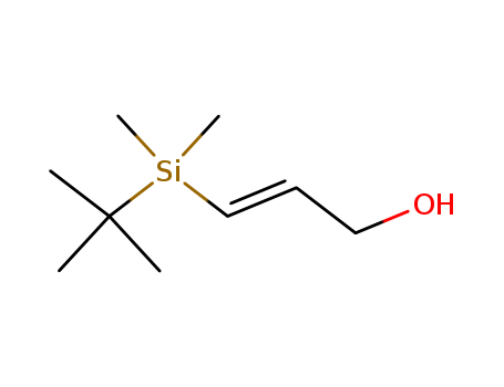 Molecular Structure of 122539-65-5 (2-Propen-1-ol, 3-[(1,1-dimethylethyl)dimethylsilyl]-, (2E)-)