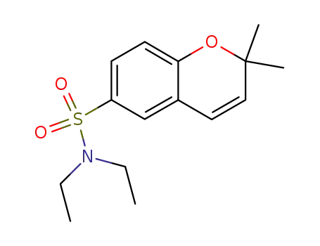 Molecular Structure of 186181-08-8 (N,N-diethyl-2,2-dimethyl-2H-1-benzopyran-6-sulfonamide)