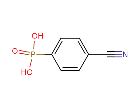 Molecular Structure of 16672-78-9 ((4-CYANO-PHENYL)-PHOSPHONIC ACID)
