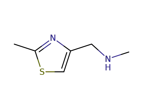 Molecular Structure of 144163-81-5 (METHYL-(2-METHYL-THIAZOL-4-YLMETHYL)-AMINE)