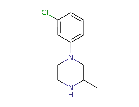 Molecular Structure of 151447-85-7 (1-(3-CHLOROPHENYL)-3-METHYL-PIPERAZINE)