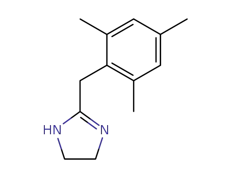 Molecular Structure of 54765-26-3 (4,5-Dihydro-2-[(2,4,6-trimethylphenyl)methyl]-1H-imidazole)