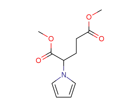 Molecular Structure of 259655-31-7 (DIMETHYL 2-(1H-PYRROL-1-YL)PENTANEDIOATE)