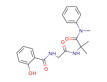 Molecular Structure of 192046-51-8 (2-Hydroxy-N-{[1-methyl-1-(methyl-phenyl-carbamoyl)-ethylcarbamoyl]-methyl}-benzamide)