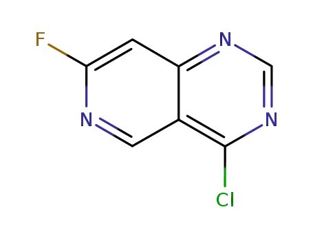 Molecular Structure of 175357-95-6 (4-chloro-7-fluoro-pyrido[4,3-d]pyrimidine)