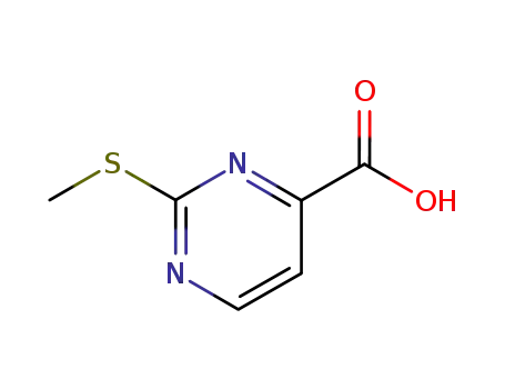 Molecular Structure of 1126-44-9 (2-Thiomethylpyrimidine-4-carboxylic acid)