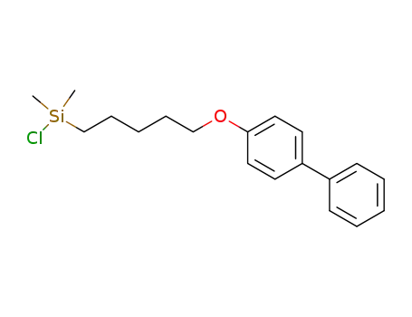 Molecular Structure of 761401-74-5 (4-biphenyloxypentyldimethylchlorosilane)