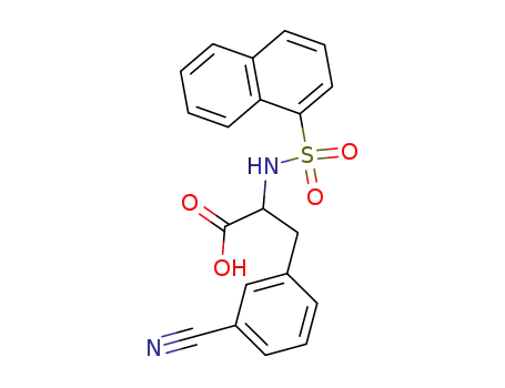 3-(3-Cyano-phenyl)-2-(naphthalene-1-sulfonylamino)-propionic acid