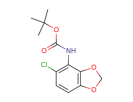 Molecular Structure of 379229-84-2 (tert-Butyl (5-chloro-1,3-benzodioxol-4-yl)carbamate)