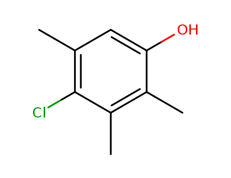 Molecular Structure of 6627-94-7 (4-chloro-2,3,5-trimethylphenol)