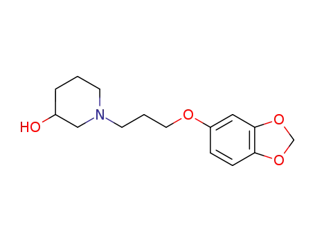 Molecular Structure of 204979-41-9 (3-Piperidinol, 1-[3-(1,3-benzodioxol-5-yloxy)propyl]-)