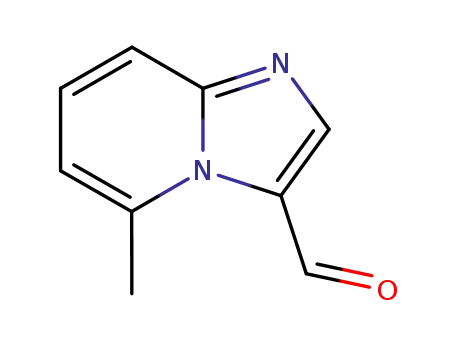 Molecular Structure of 178488-37-4 (Imidazo[1,2-a]pyridine-3-carboxaldehyde, 5-methyl- (9CI))