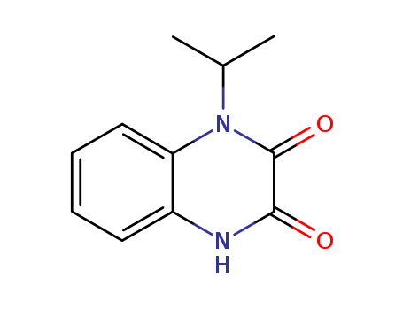 Molecular Structure of 124423-95-6 (2,3-Quinoxalinedione,1,4-dihydro-1-(1-methylethyl)-)