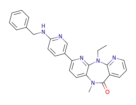 7-(6-Benzylamino-pyridin-3-yl)-5-ethyl-10-methyl-5,10-dihydro-4,5,6,10-tetraaza-dibenzo[a,d]cyclohepten-11-one