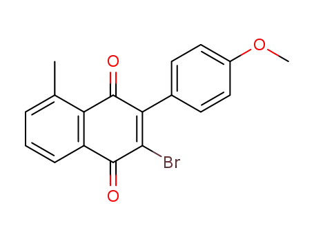 2-Brom-3-(4-methoxyphenyl)-5-methyl-1,4-naphthochinon