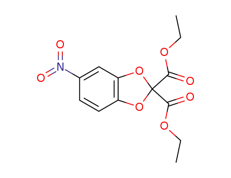 Molecular Structure of 545368-73-8 (1,3-Benzodioxole-2,2-dicarboxylic acid, 5-nitro-, diethyl ester)