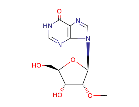 Molecular Structure of 3881-21-8 (2'-(O-METHYL)-INOSINE)
