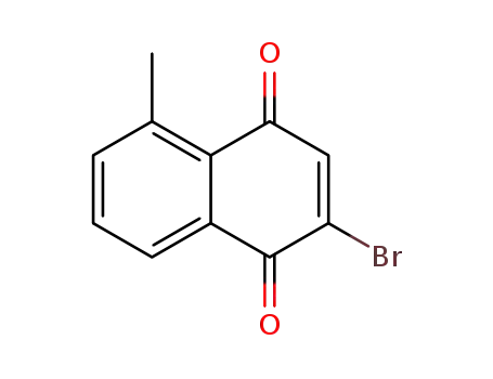 Molecular Structure of 61362-21-8 (1,4-Naphthalenedione, 2-bromo-5-methyl-)