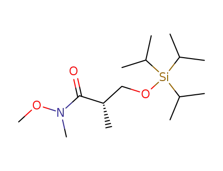 Molecular Structure of 158783-85-8 ((S)-N-methoxy-N-methyl-3-triisopropylsilanyloxy-2-methylpropionamide)