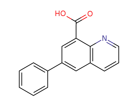Molecular Structure of 113431-52-0 (8-Quinolinecarboxylic acid, 6-phenyl-)