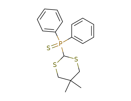 Molecular Structure of 110466-74-5 (Phosphine sulfide, (5,5-dimethyl-1,3-dithian-2-yl)diphenyl-)