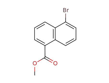 Molecular Structure of 59866-97-6 (5-BROMO-NAPHTHALENE-1-CARBOXYLIC ACID METHYL ESTER)