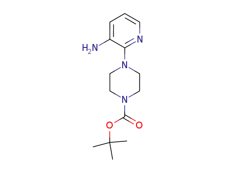 Molecular Structure of 111669-25-1 (3-Amino-2-[4-butoxycarbonyl(piperazino)]pyridine)