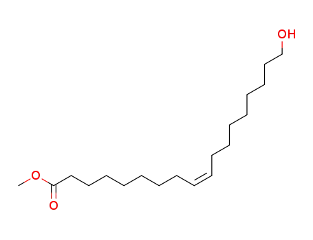 Molecular Structure of 6084-87-3 (9-Octadecenoic acid, 18-hydroxy-, methyl ester, (Z)-)