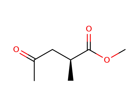 Molecular Structure of 440084-24-2 (Pentanoic acid, 2-methyl-4-oxo-, methyl ester, (2S)- (9CI))