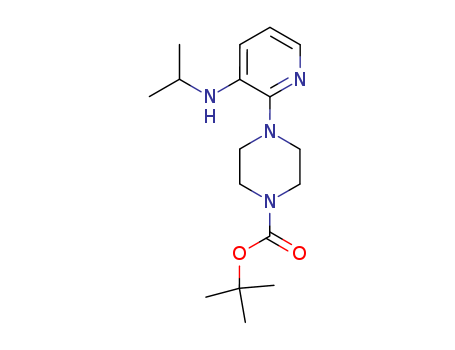 1-Piperazinecarboxylicacid, 4-[3-[(1-methylethyl)amino]-2-pyridinyl]-, 1,1-dimethylethyl ester