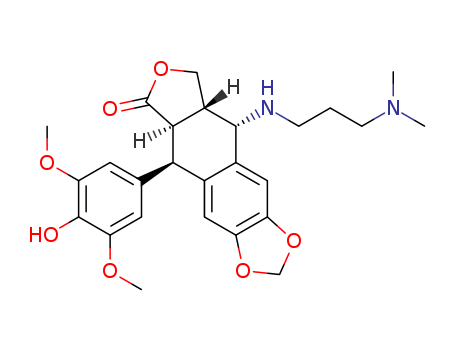 4'-O-DEMETHYL-4-((3'-(DIMETHYLAMINO)PROPYL)AMINO)-4-DESOXYPODOPHYLLOTOXIN