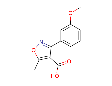 3-(3-methoxyphenyl)-5-methylisoxazole-4-carboxylic acid