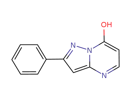 Molecular Structure of 90019-56-0 (2-phenylpyrazolo[1,5-a]pyriMidin-7-ol)