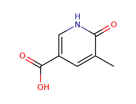 Molecular Structure of 66909-27-1 (5-Methyl-6-oxo-1,6-dihydro-pyridine-3-carboxylic acid)