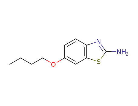 Molecular Structure of 14372-65-7 (2-Benzothiazolamine,6-butoxy-(9CI))
