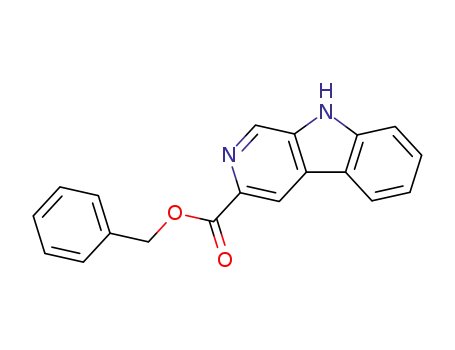 Molecular Structure of 78538-68-8 (9H-Pyrido[3,4-b]indole-3-carboxylic acid, phenylmethyl ester)